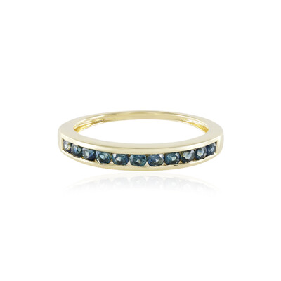 Bague en or et Saphir bleu