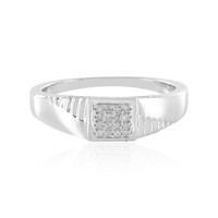 Bague pour homme en argent et Diamant I2 (I)