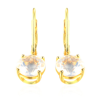 Boucles d'oreilles en argent et Quartz bleu lunaire