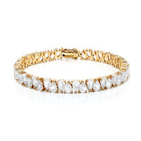 Bracelet en argent et Topaze blanche