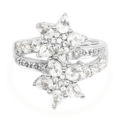 Bague en argent et Béryl de l'Himalaya