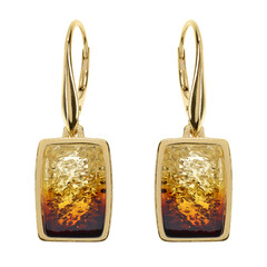 Boucles d'oreilles en argent et Ambre baltique