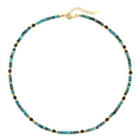 Collier en argent et Chrysocolle