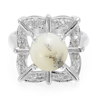 Bague en argent et Agate dendritique