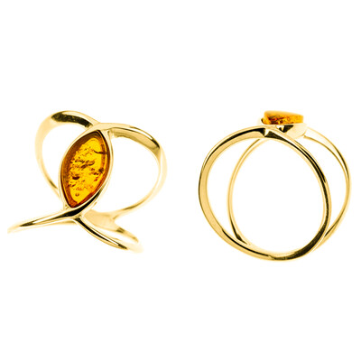 Bague en argent et Ambre baltique (dagen)