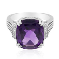 Bague en argent et Améthyste du Maroc