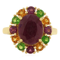 Bague en argent et Rubis
