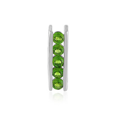 Pendentif en argent et Diopside de Russie