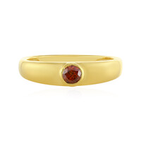 Bague en argent et Diamant rouge I4