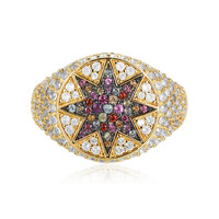 Bague en argent et Citrine