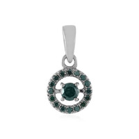 Pendentif en argent et Diamant bleu I3