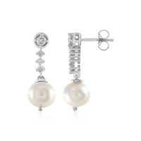 Boucles d'oreilles en argent et Perle de culture d'eau douce