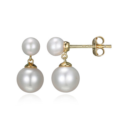 Boucles d'oreilles en argent et Perle de culture d'eau douce