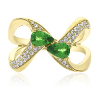 Bague en or et Grenat Tsavorite AAA (CIRARI)