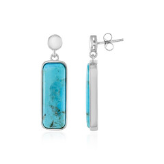 Boucles d'oreilles en argent et Turquoise bleue de Mohavie (Faszination Türkis)