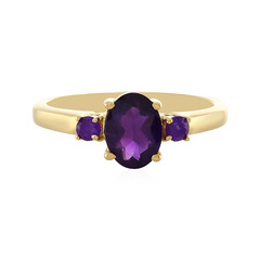Bague en argent et Améthyste de Zambie
