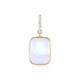 Pendentif en or et Pierre de Lune arc-en-ciel