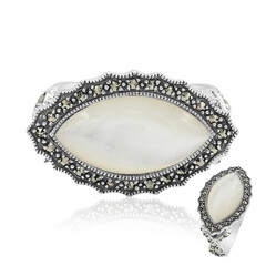 Bague en argent et Nacre