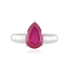 Bague en argent et Rubis de Madagascar (de Melo)