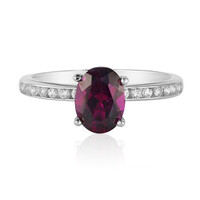 Bague en argent et Grenat Rhodolite