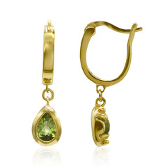 Boucles d'oreilles en argent et Péridot