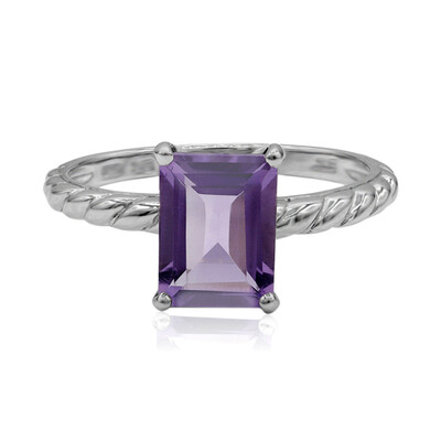 Bague en argent et Améthyste