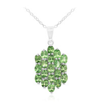 Collier en argent et Grenat Tsavorite