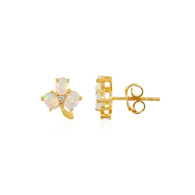 Boucles d'oreilles en argent et Opale Welo