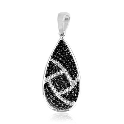 Pendentif en argent et Spinelle noir