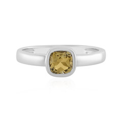 Bague en argent et Citrine