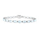 Bracelet en argent et Topaze bleu ciel
