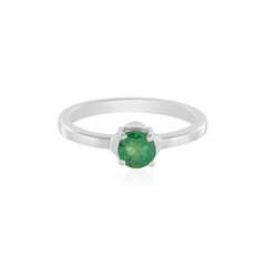 Bague en argent et Emeraude de Zambie