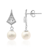 Boucles d'oreilles en argent et Perle de culture d'eau douce