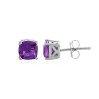 Boucles d'oreilles en argent et Améthyste de Sibérie
