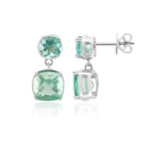 Boucles d'oreilles en argent et Fluorite du Braldu (Pallanova)