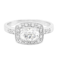 Bague en argent et Béryl de l'Himalaya