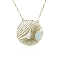 Collier en or et Opale Welo (Ornaments by de Melo)