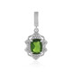 Pendentif en argent et Diopside de Russie