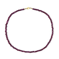 Collier en argent et Rubis du Mozambique