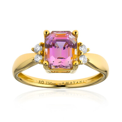 Bague en or et Diaspora rose (AMAYANI)
