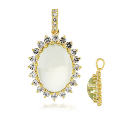 Pendentif en argent et Améthyste verte
