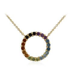Collier en argent et Topaze bleu Suisse