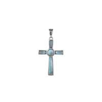 Pendentif en argent et Larimar