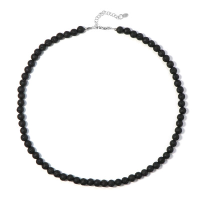 Collier en argent et Perle de lave