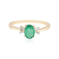 Bague en or et Emeraude du Brésil