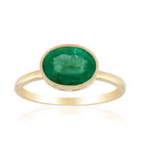 Bague en or et Emeraude de Zambie