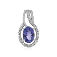Pendentif en argent et Tanzanite