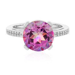Bague en argent et Topaze jubilaire