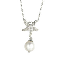 Collier en argent et Perle de culture d'eau douce