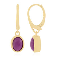 Boucles d'oreilles en argent et Phosphosidérite